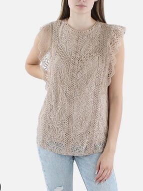 Cable & Gauge Lace Blouse